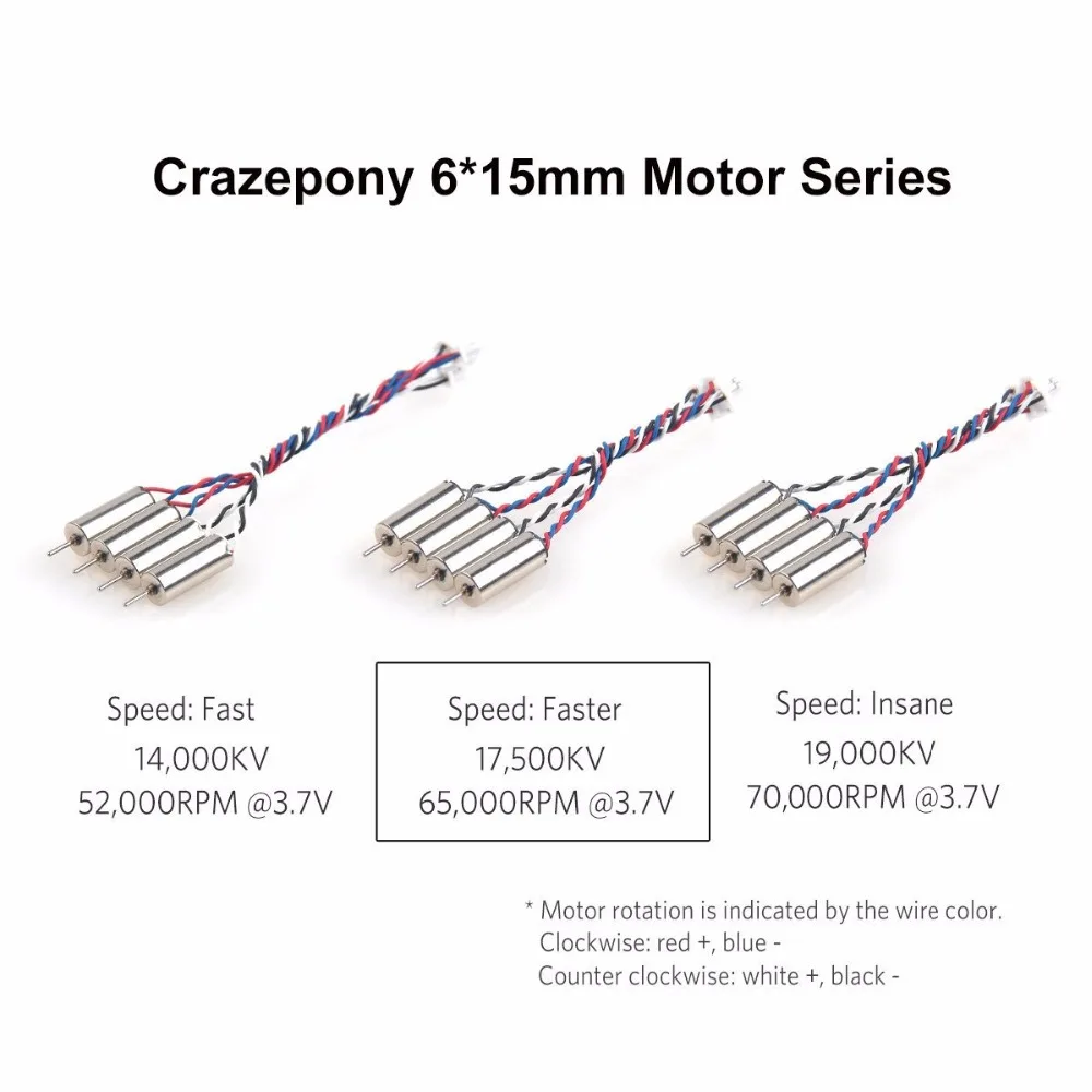 4pcs 6x15mm 0615 Motor 17500KV TW Special Edition for Blade Inductrix Tiny Whoop Eachine E010 E010c E010S JJRC H36 JST 1.25