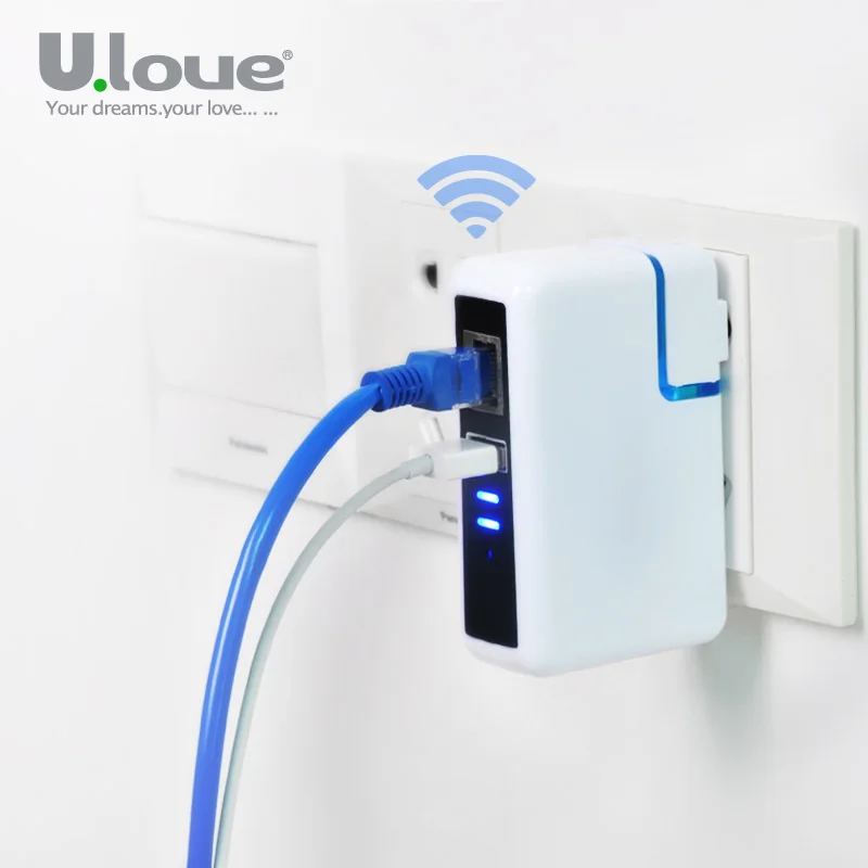 ULOVE Universal Wifi Router Extender USB Charger Travel WI