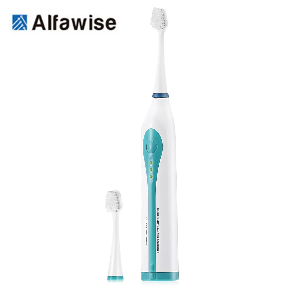 

Alfawise RST2050 Sonic ElectricToothbrush Intelligent 2-min Timing with 2 Brush Heads Ultimate Cleaning Whitening Advanced Tools