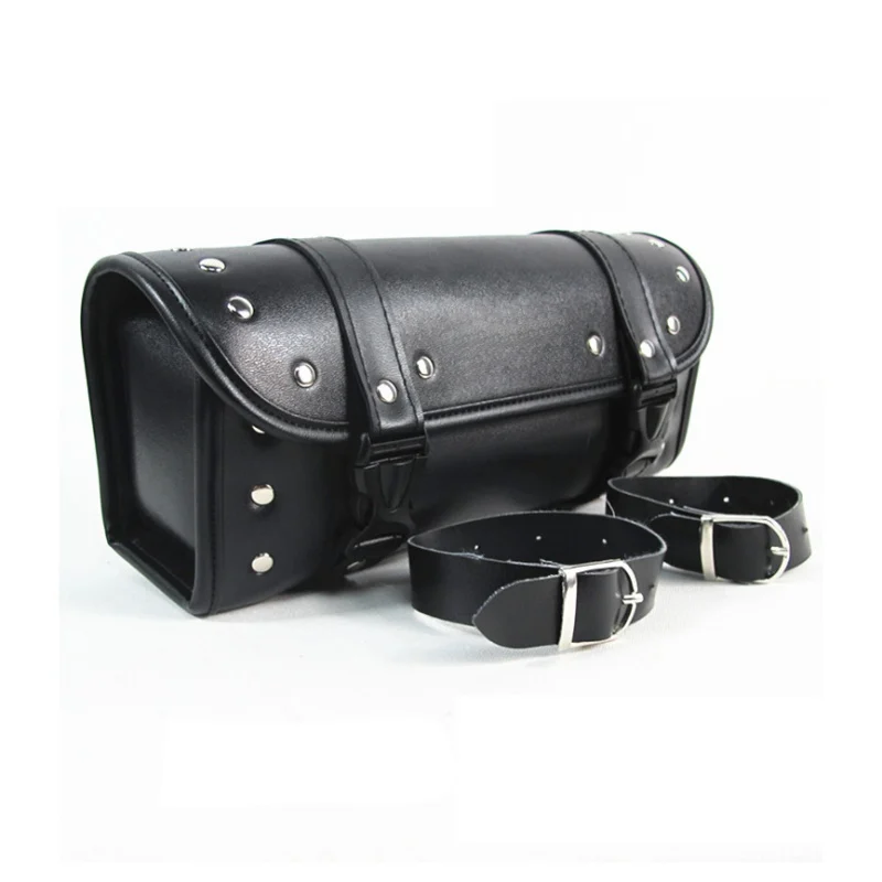 Fashion PU Leather Motorcycle Saddlebag Saddle Tool Pouch Front Side