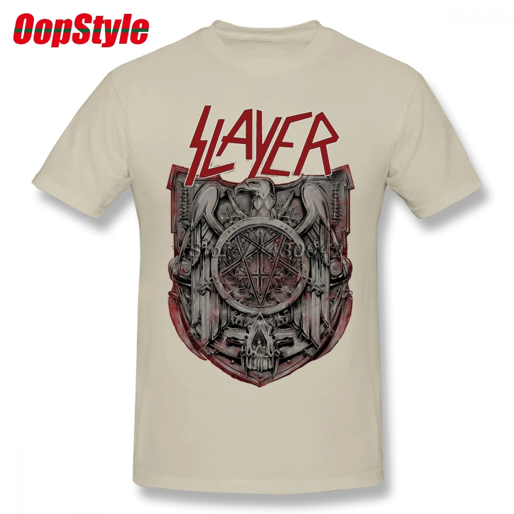 Slayer группа тяжелый металл футболка для Для мужчин Dropshipping Лето Изделие из хлопка с короткими рукавами плюс Размеры Пользовательские