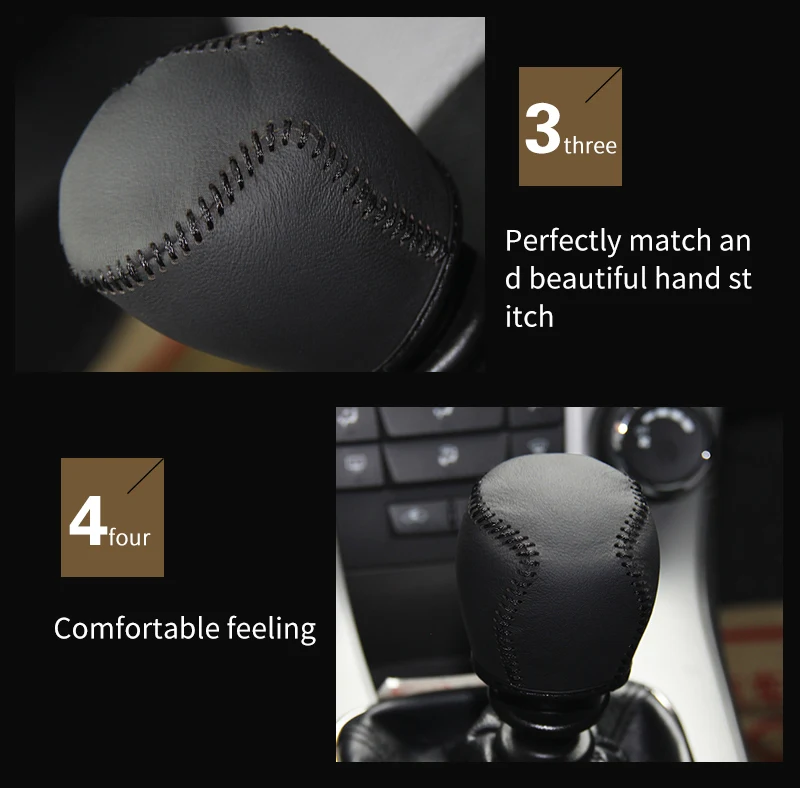 gear shift knob cover for Chevrolet Cruze MT gear stick _09