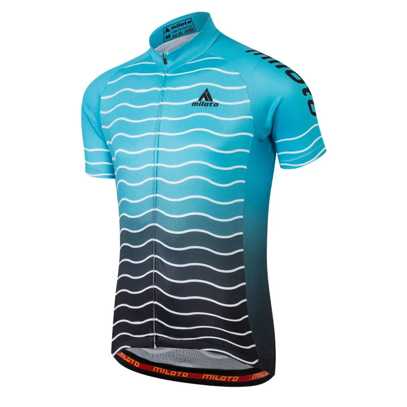 thumbnail image 1 of MILOTO 2021 Maillot de ciclismo para hombre, camisetas de ciclismo de verano, ropa de ciclismo de manga corta, maillot de ciclismo de montaña, 1 of 5