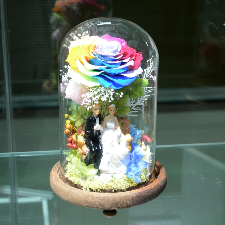 Us 780 Festa Della Mamma Regali Fai Da Te Fai Da Te Regali Di Decorazione Di Natale Eterno Fiori Per Sempre Insieme Marito E Moglie In Fiori