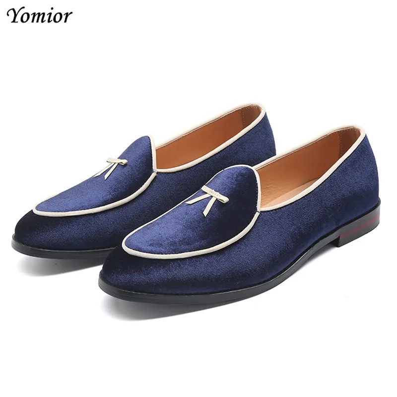 

Yomior Big Size Slip-On Pointed Toe Men Formal Shoes Casual Dress Flats Office Work Loafers Italian Wedding Shoes Zapatos Hombre