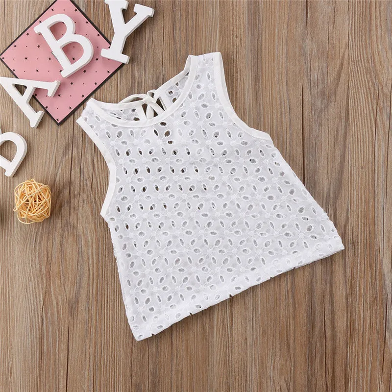 White New Infant Baby Girl T shirt Girls Tops Kid Toddler Casual Summer ...