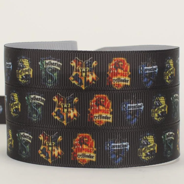 NEW arrivals 5/8"16mm black harry potter printed grosgrain ribbons DIY ...