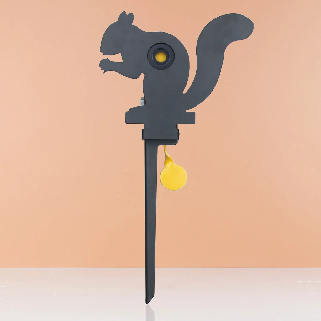 Resetting Field Target Paintball Shooting Practice Squirrel Reset Target with 2 Sizes Kill Zone Reducers