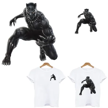 

Black Panther patches iron on transfer stripes on clothes stickers application of one ironing printing for clothing patch tops