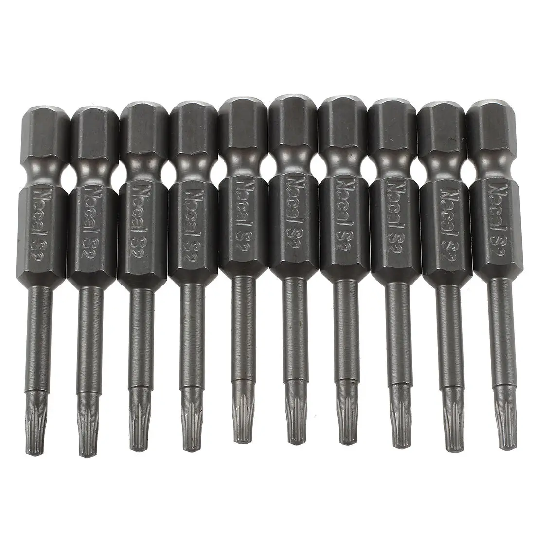 

50mm Length 2.74mm T10 Type Tip Magnetic Torx Screwdriver Bits 10 Pcs