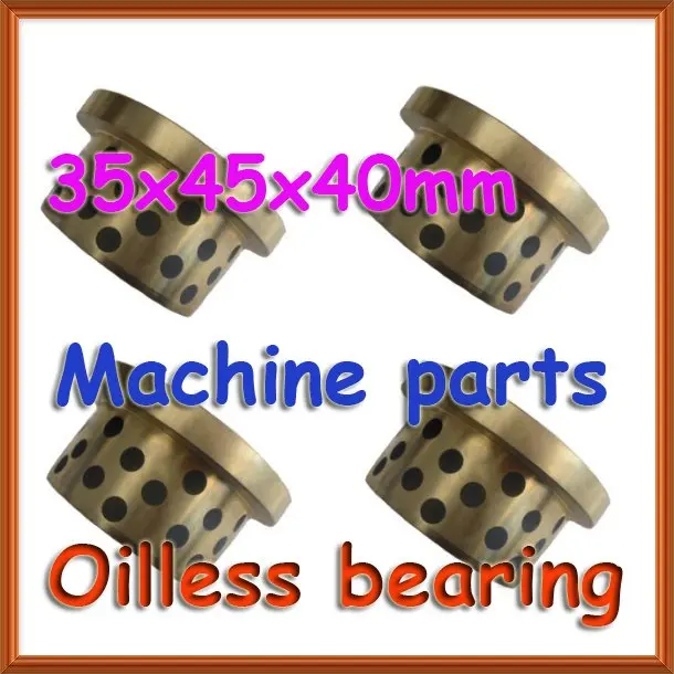 JFB3540 35x45x40mm JFB 500SP flanged bronze impregnated graphite