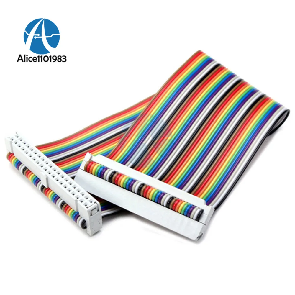 

20cm 40 PIN Way GPIO Rainbow Ribbon Cable for Raspberry Pi Model B / Model B+ 210 x 55mm