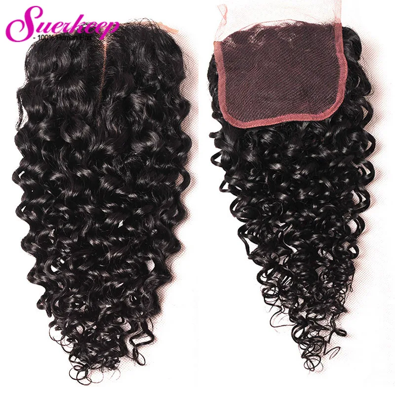 

Virgin Peruvian Water Wave With Closure Peruvian Middle Part Lace Closure Water Wave Closure Cheap Closures With Free Shipping