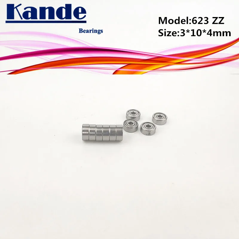 Kande Bearings623 ABEC-1 623ZZ ABEC-3 623ZZ ABEC-5 623 ZZ Z3V3 623ZZ миниатюрный шариковый подшипник с глубоким жёлобом 3x10x4 мм 623-2Z