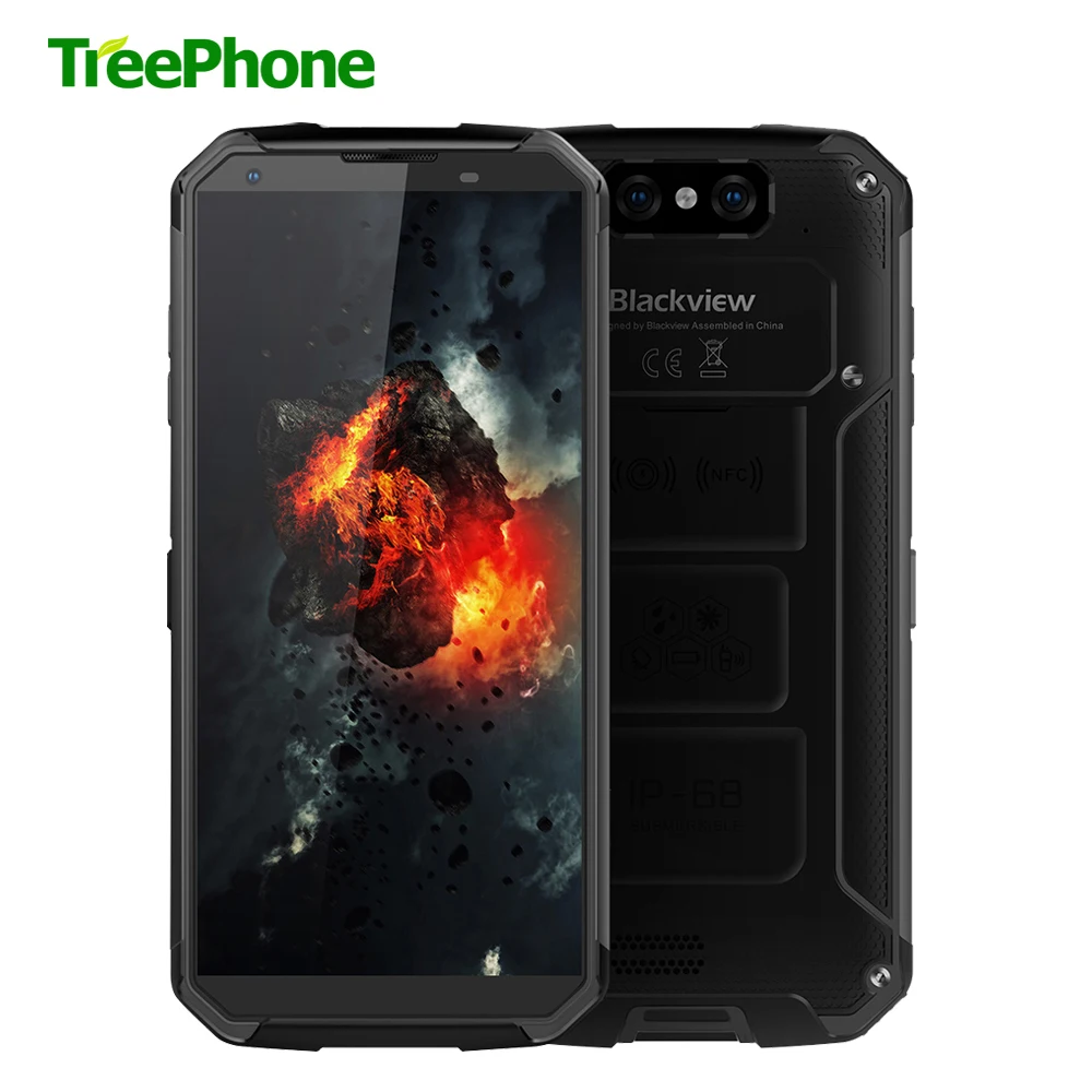 BLACKVIEW BV9500 IP68 водонепроницаемый 10000 мАч Смартфон Android 8 1 NFC Беспроводной зарядки 4 + 64