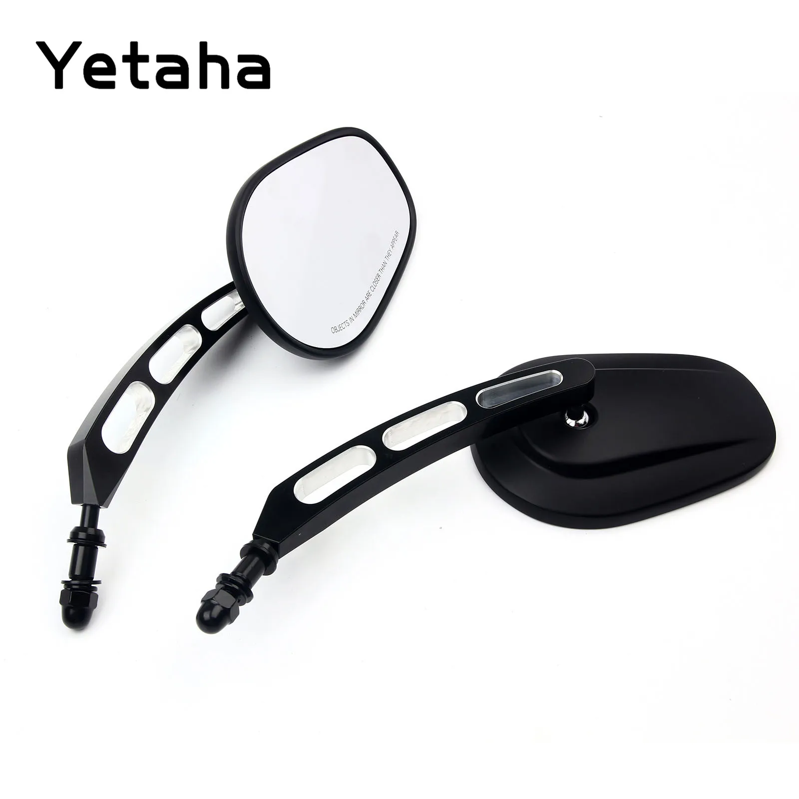 

Yetaha 8mm 10mm Rear View Side Mirror For Sportster Softail Rocker Iron Fatboy Dyna Cross Road Black Chrome Motorcycle Mirrors