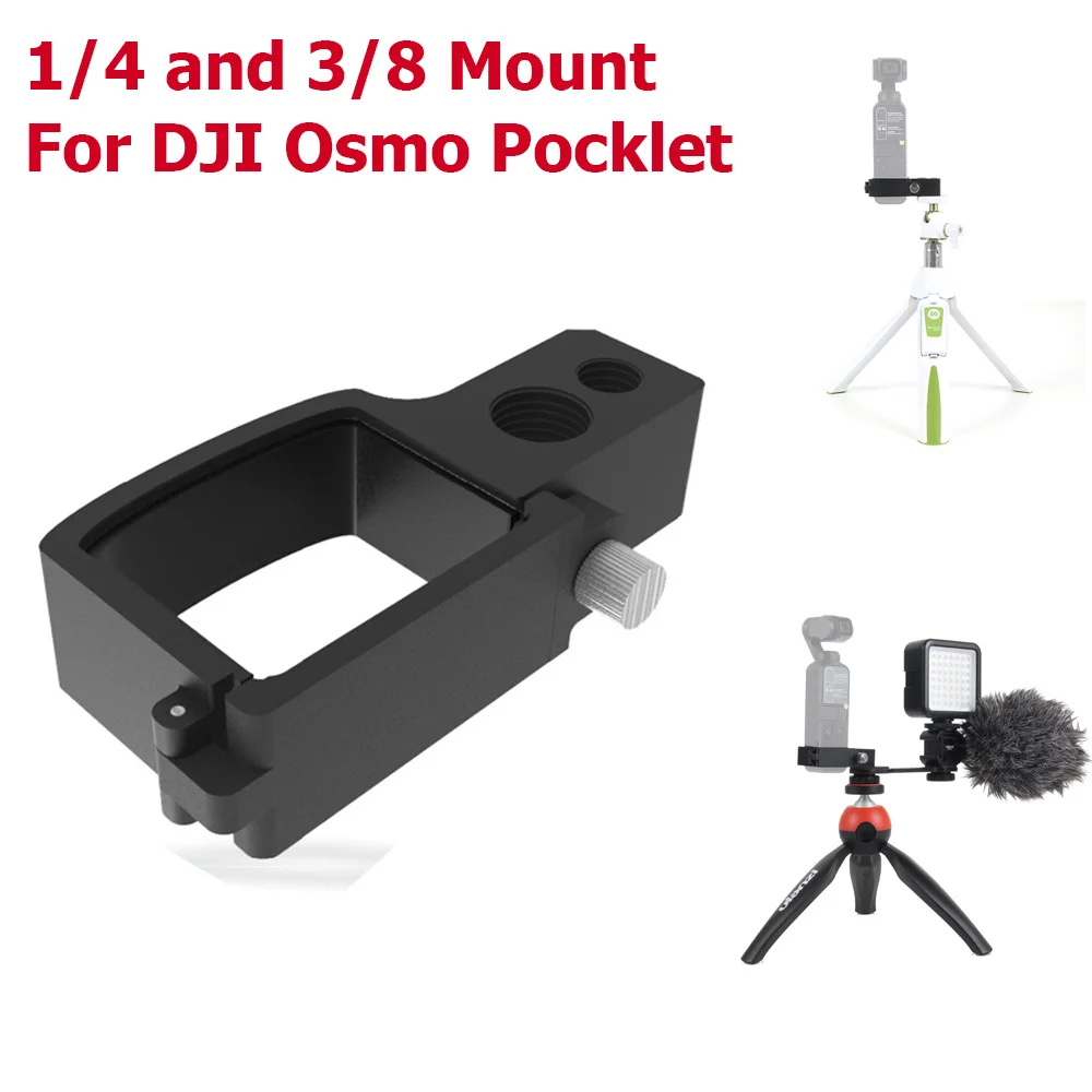 

Osmo Pocket Accessories Mount Extension Module Bracket for Tripod Stick Mounting with 1/4 3/8 Thread dji pocket expansion kit