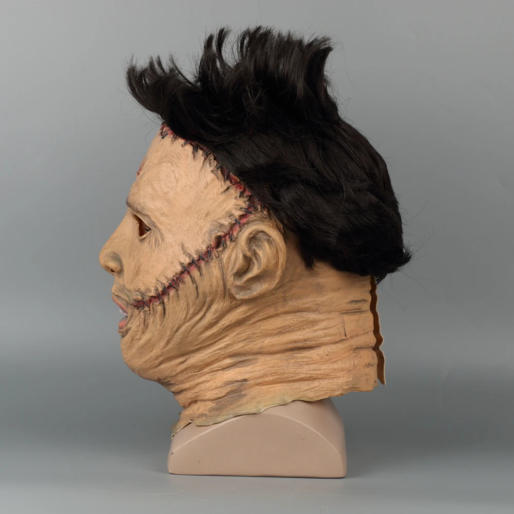 The Texas Chainsaw Massacre Leatherface Masks Scary Movie Cosplay Halloween Costume Props High Quality Toys Party Latex mask (36)