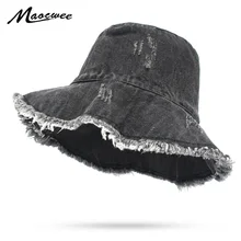 Унисекс ковбойская Рыбацкая Кепка однотонная Панама шляпа для девочек и мальчиков плоская черная темно-синяя уличная охотничья Рыбацкая Кепка Женская моющаяся шляпа