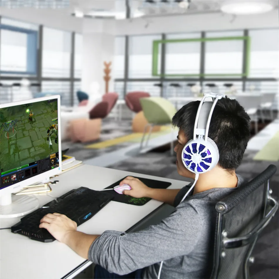 Высококачественные Игровые наушники NiUB5 PC6 с объемной вибрацией 7 1 проводные