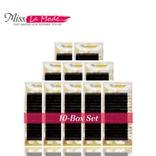 0,20 BCD misslamode расширители ресниц Поддельные расширение пучковые ресницы для наращивания, 10 шт./лот