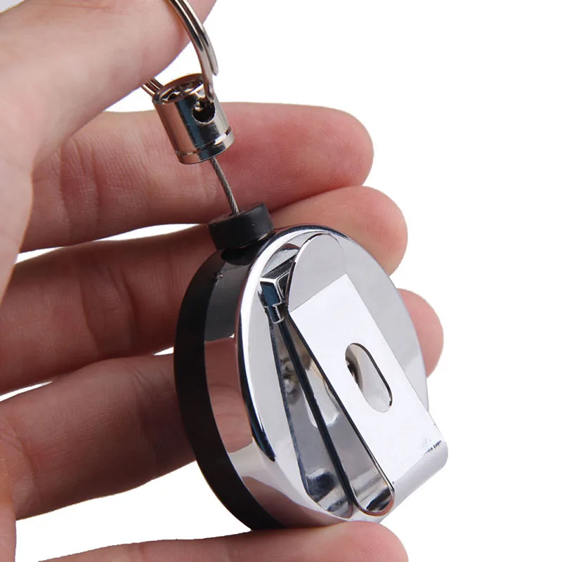

2019 Portable Mini Camping Hiking Safety Buckle Retractable Rope Key Chains Anti-Lost Key Rings Outdoor Sports Survival Tools JC