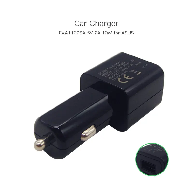 USB 5V 2A 10W EXA1109SA Portable DC/DC Car Charger for ASUS Tablet and