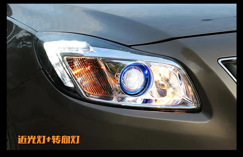 Автомобильные фары для Buick Regal светодиодные фары 09-13 для Opel Insignia Головной фонарь Angel eye led DRL передний свет Биксеноновые линзы ксенон