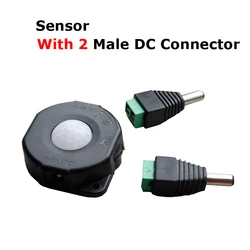 Automatic Infrared Motion Sensor Light Switch with Timer and Photoswitch (Black and Connector)