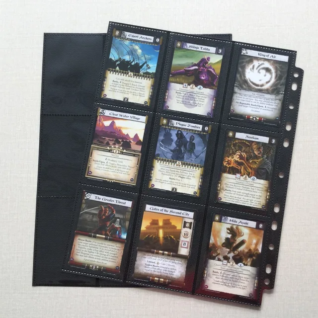 50 pieces lot poke fits sports trading card protectors 9 pocket 9 pocket sheets