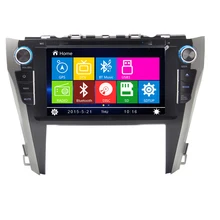 9 pulgadas Capacitiva Pantalla Táctil de Coches REPRODUCTOR de DVD GPS de Navegación para Toyota Camry 2015 2016 con Radio AM FM RDS USB USB mapas Gratuitos