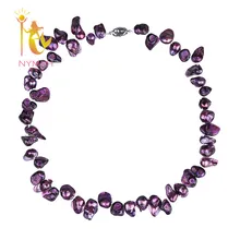 [NYMPH] Жемчужное ожерелье в стиле барокко, ювелирные изделия из жемчуга, настоящее пресноводное ожерелье-чокер, новинка, модные вечерние ожерелья, TX215
