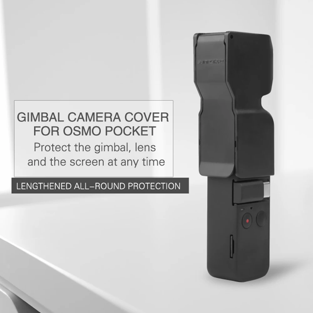 Защитный чехол для объектива Powstro для DJI OSMO Pocket Black Lens Cover защита для экрана Расширенный объемный для камеры