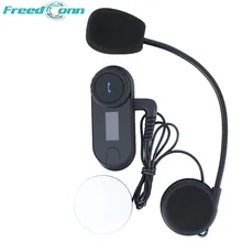 motorcycle bluetooth helmet intercom 800M wireless headset waterproof BT interphone LCD FM Radio Stereo music