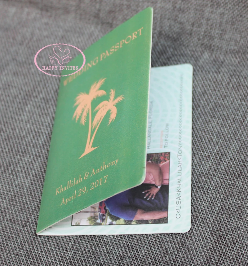 Свадебные паспорт!! HI1132 уникальная пригласительная карточка, паспорт, Свадебное приглашение на свадьбу, паспорт