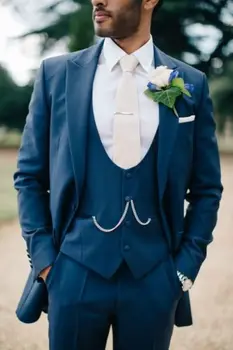 

Big Peak Collar Dark Grey Groom Tuxedos High Quality Men Suits For Wedding 2017 Elegant Men Suits Blazer (Cost+Pants+Vest+Tie)