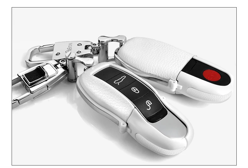 Couro de Vaca + Abs Chave do Carro Escudo para Porsche Chave para Porsche Shinman Case Proteger Macan Cayenne 911 Panamera 4s 13 chave do carro proteger escudo para porsche