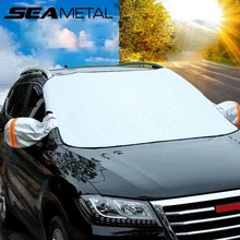 Автомобильная Солнцезащитная шторка лобовое стекло чехлы от снега солнцезащитный козырек ветрозащитное стекло солнцезащитный для SUV Sedan Авто Светоотражающие полосовые покрытия
