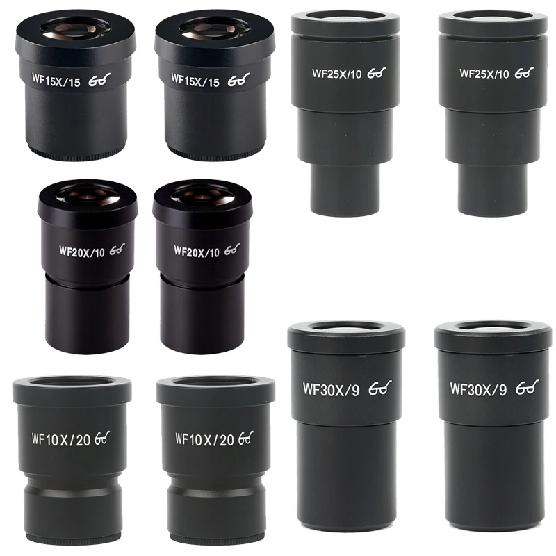 

Stereo microscope Auxiliary eyepiece WF5X WF10X WF15X WF20X WF25X WF30X for binocular trinocular microscope