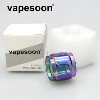 

vapesoon Rainbow Bulb Pyrex Glass Tube 5ml Capacity for SMOK TFV8 Baby V2 Tank Atomizer Fit Species / Mag Grip Kit