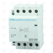 Вспомогательная часть KOHTAKTOP CT1 CT1-63 63A 4P 220V 230V 50or60HZ din-рейка AC контактор для дома стартер