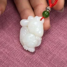 Хотан нефрита кулон петух, стильная футболка с изображением персонажей видеоигр версия