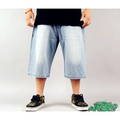 Baggy Denim Shorts for Men Hip Hop 