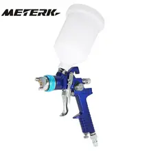 1.7 мм сопла 600cc Профессиональный самотеком HVLP Краски Пистолеты-распылители Аэрограф автомобиль Мебель отделка пальто Краски ing распыления инструмент