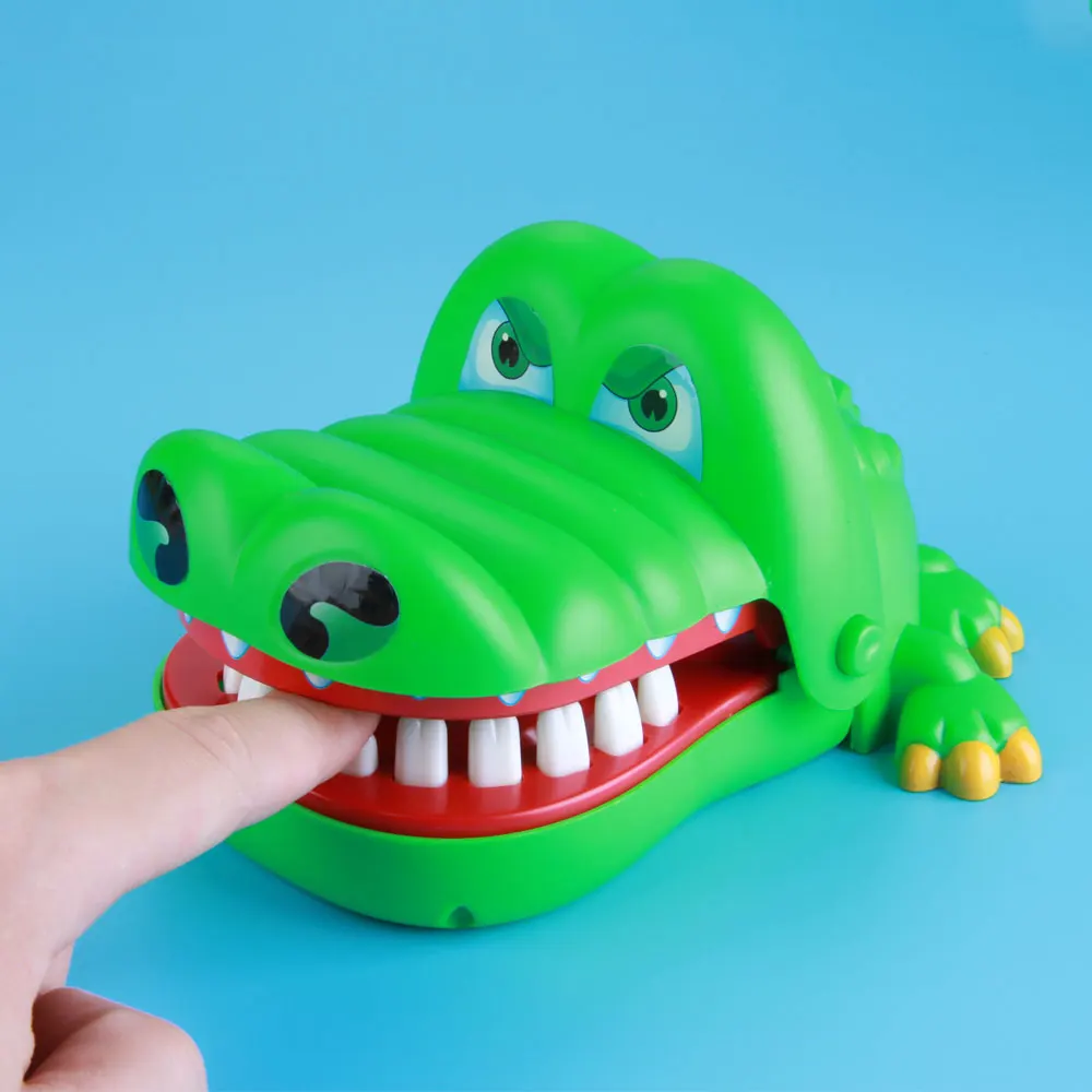 Enjoybay Large Crocodile Mouth Bite Finger Game Toys Funny Shark Bulldog Dentist Bite Finger Game Joke Toy for Kids Family Prank Enjoybay Large Crocodile Mouth Bite Finger Game Toys Funny Shark Bulldog Dentist Bite Finger Game Joke Toy for Kids Family Prank