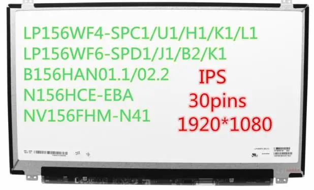 

15.6 inch lcd original model LP156WF4 SPB1 1920x1080 IPS eDP 30pin small For lenovo Y50 y700