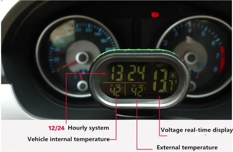 Автомобильные аксессуары термометр цифровые часы Датчик светодиода вольтметр тестер напряжения для Great Wall Haval Hover H3 H5 H6 H7 H9 H8 H2 M4