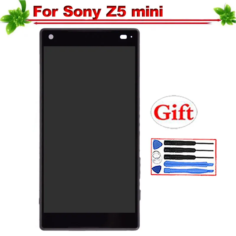 

for SONY Xperia Z5 Compact mini E5823 E5803 LCD Display With Frame Touch Screen Digitizer Assembly Replacement for Sony Z5 mini