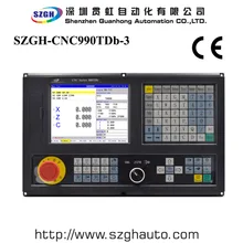 Широко использовать CNC990TDb-3 3 оси токарный станок с ЧПУ и токарный контроллер полное разрешение поддержка УВД, ПЛК и функцию макроса с USB