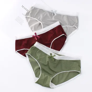 

2019 Fashion 3pcs/lot Underwear Sexy Ladies Briefs New Women's cotton panties Girl Briefs Underwear Lingerie String